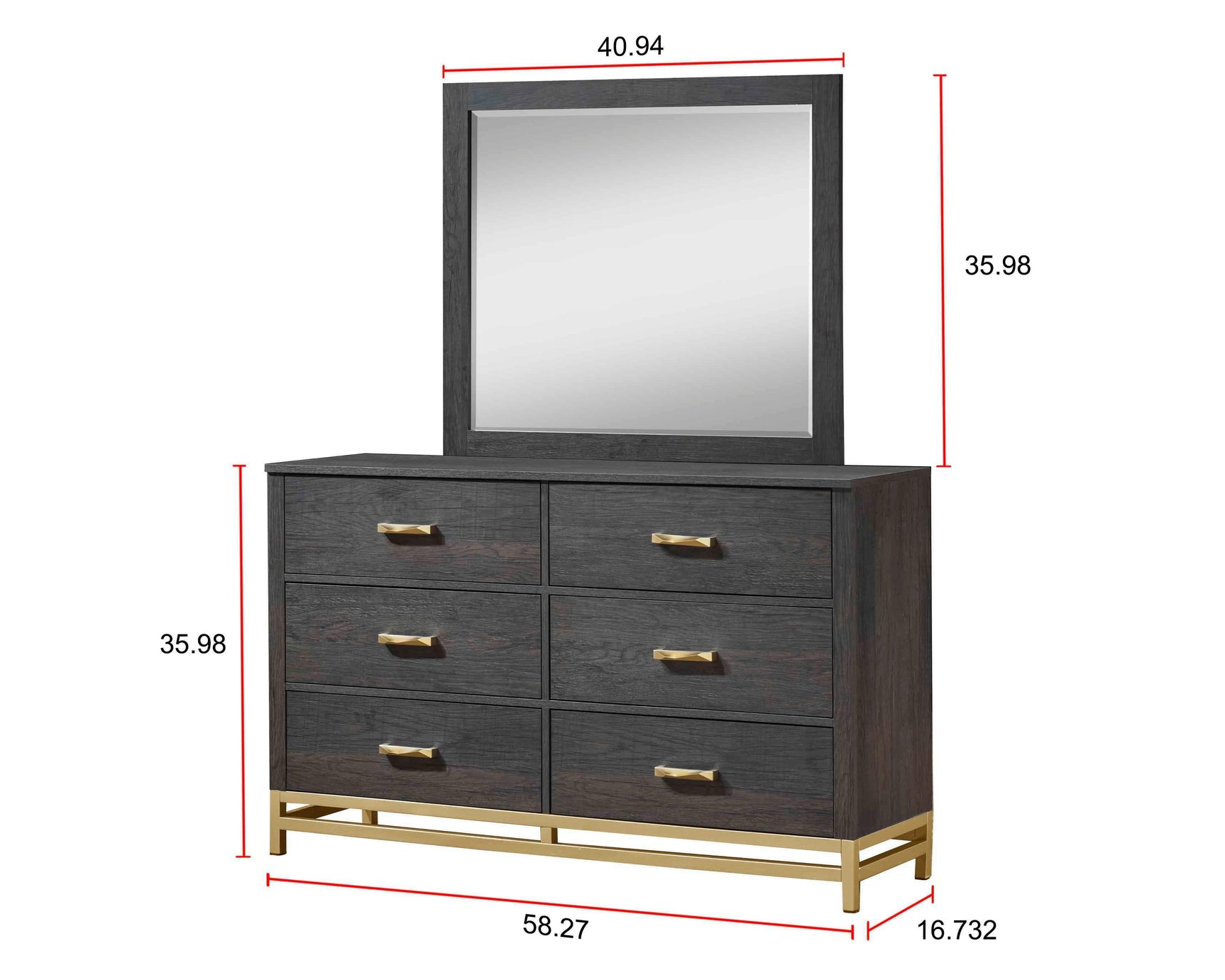 Trevor Dark Brown Modern Contemporary Solid Wood And Veneers Bedroom Set - Ella Furniture