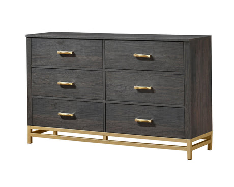 Trevor Dark Brown Modern Contemporary Solid Wood And Veneers Bedroom Set - Ella Furniture