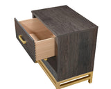 Trevor Dark Brown Modern Contemporary Solid Wood And Veneers Bedroom Set - Ella Furniture