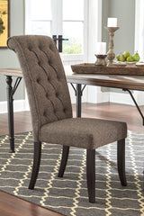 Tripton Graphite 2-Piece Dining Room Chair - Ella Furniture