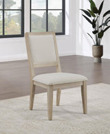 Trofello Cushioned Dining Side Chair White Washed (Set of 2) 123122 - Ella Furniture