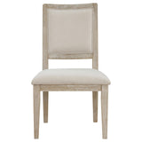Trofello Cushioned Dining Side Chair White Washed (Set of 2) 123122 - Ella Furniture
