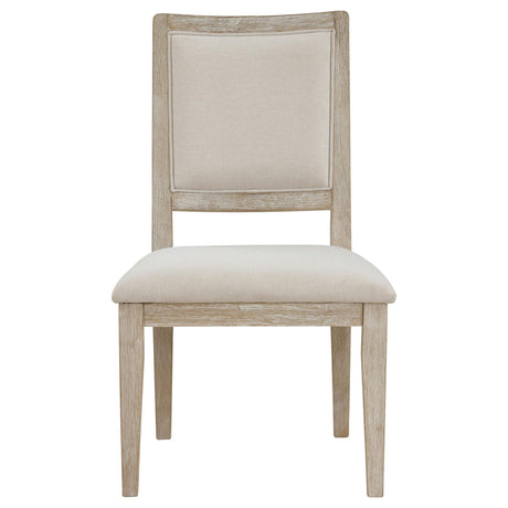 Trofello Cushioned Dining Side Chair White Washed (Set of 2) 123122 - Ella Furniture