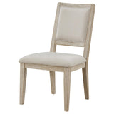 Trofello Cushioned Dining Side Chair White Washed (Set of 2) 123122 - Ella Furniture