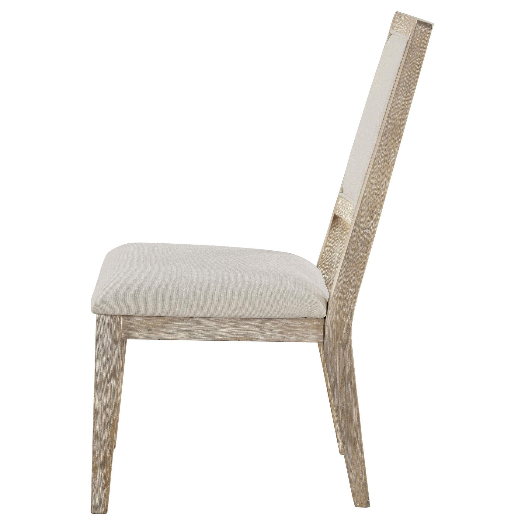 Trofello Cushioned Dining Side Chair White Washed (Set of 2) 123122 - Ella Furniture