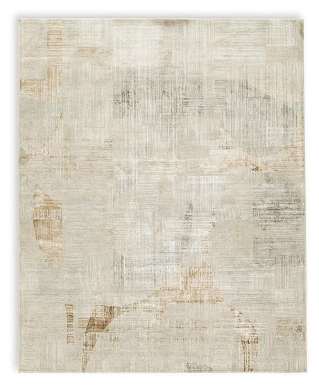 Truward Linen/Gray/Caramel Large Rug - Ella Furniture