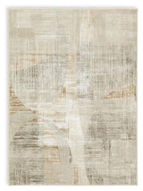Truward Linen/Gray/Caramel Medium Rug - Ella Furniture