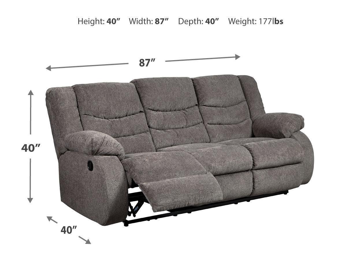 Tulen Gray Sofa And Loveseat - Ella Furniture