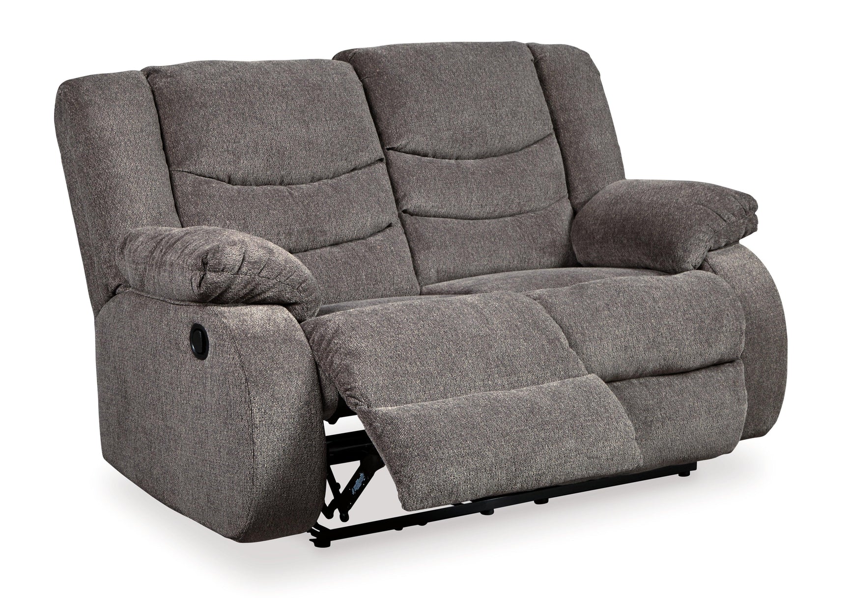 Tulen Gray Sofa, Loveseat And Recliner - Ella Furniture