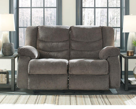 Tulen Gray Sofa, Loveseat And Recliner - Ella Furniture