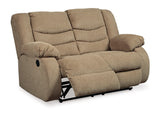 Tulen Mocha Sofa, Loveseat And Recliner - Ella Furniture