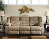 Tulen Mocha Sofa, Loveseat And Recliner - Ella Furniture