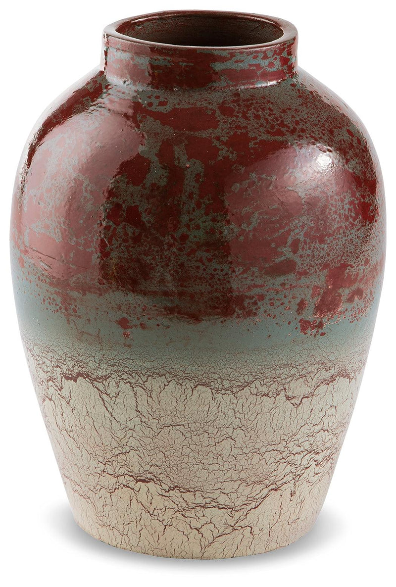 Turkingsly Spice/teal/antique White Vase A2000556 - Ella Furniture