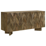 Tyler 3-Door Dining Sideboard Server Mango Brown 130515 - Ella Furniture
