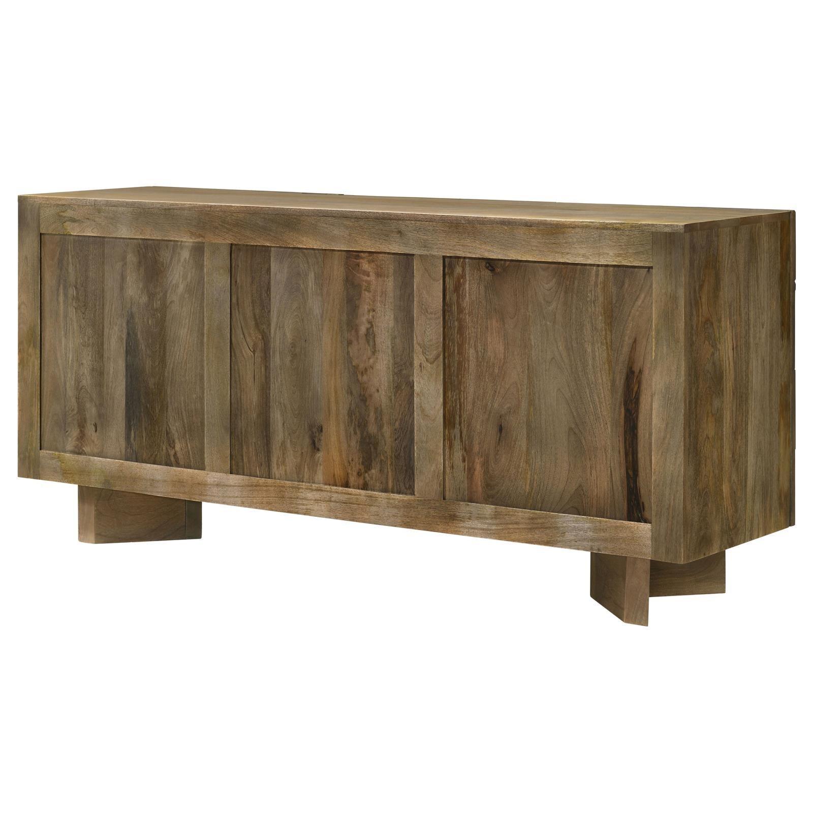 Tyler 3-Door Dining Sideboard Server Mango Brown 130515 - Ella Furniture