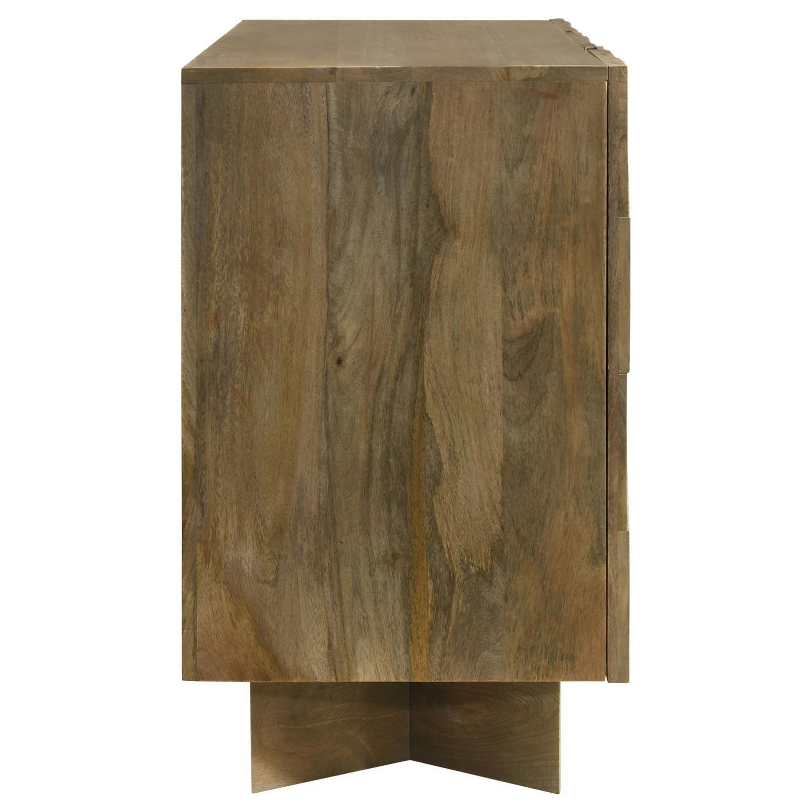 Tyler 3-Door Dining Sideboard Server Mango Brown 130515 - Ella Furniture