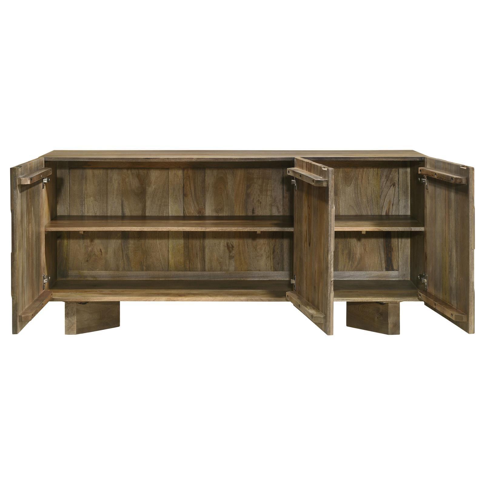 Tyler 3-Door Dining Sideboard Server Mango Brown 130515 - Ella Furniture