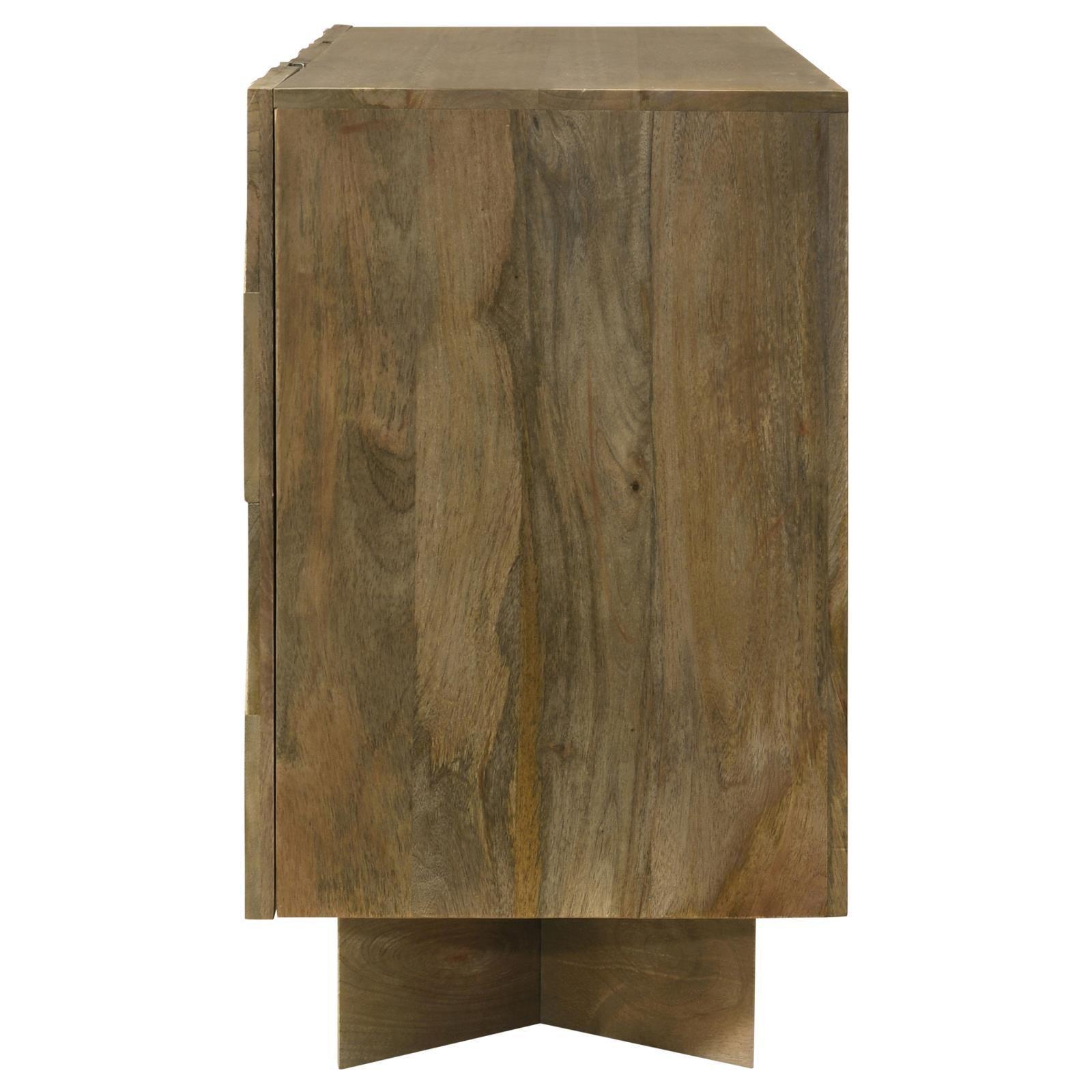 Tyler 3-Door Dining Sideboard Server Mango Brown 130515 - Ella Furniture
