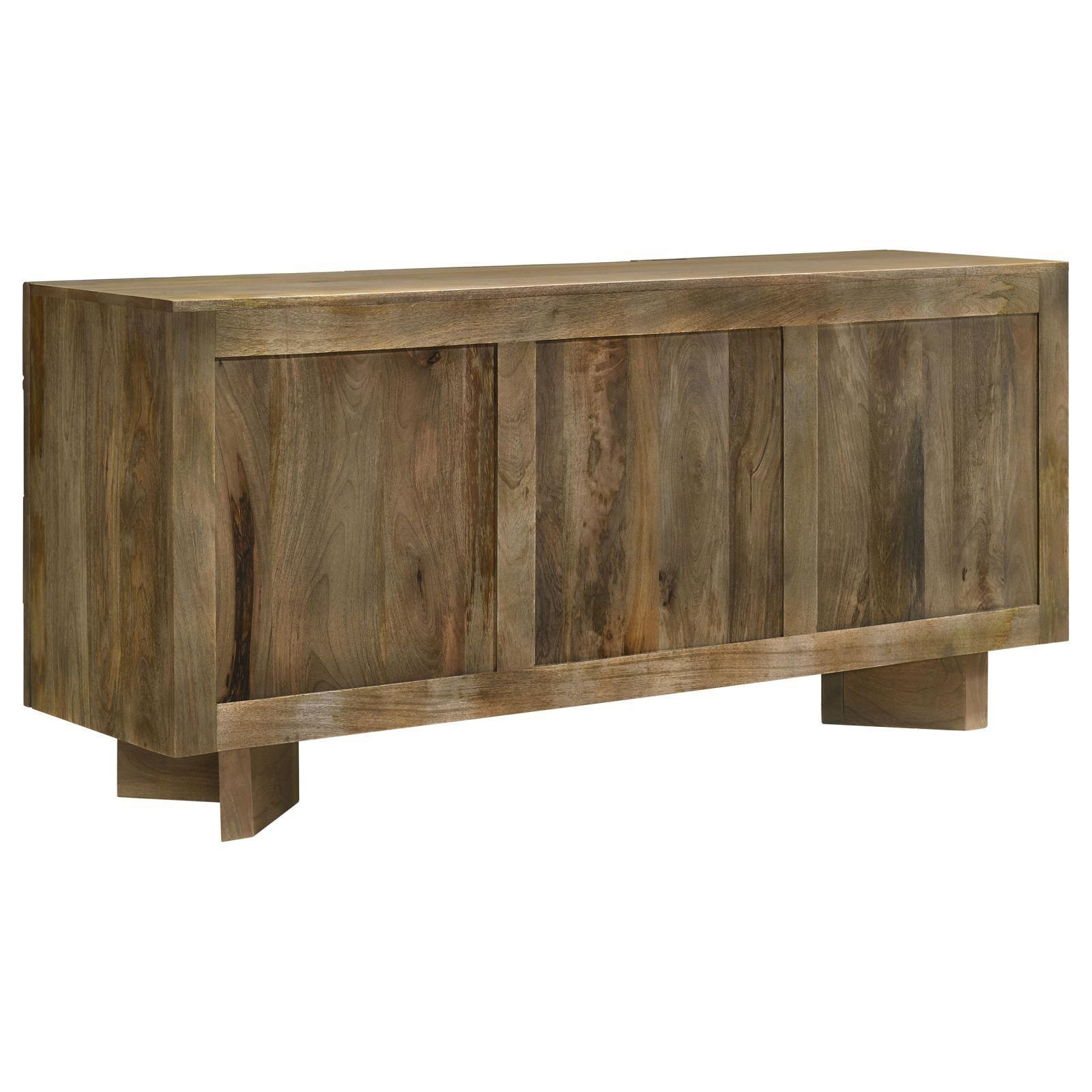 Tyler 3-Door Dining Sideboard Server Mango Brown 130515 - Ella Furniture