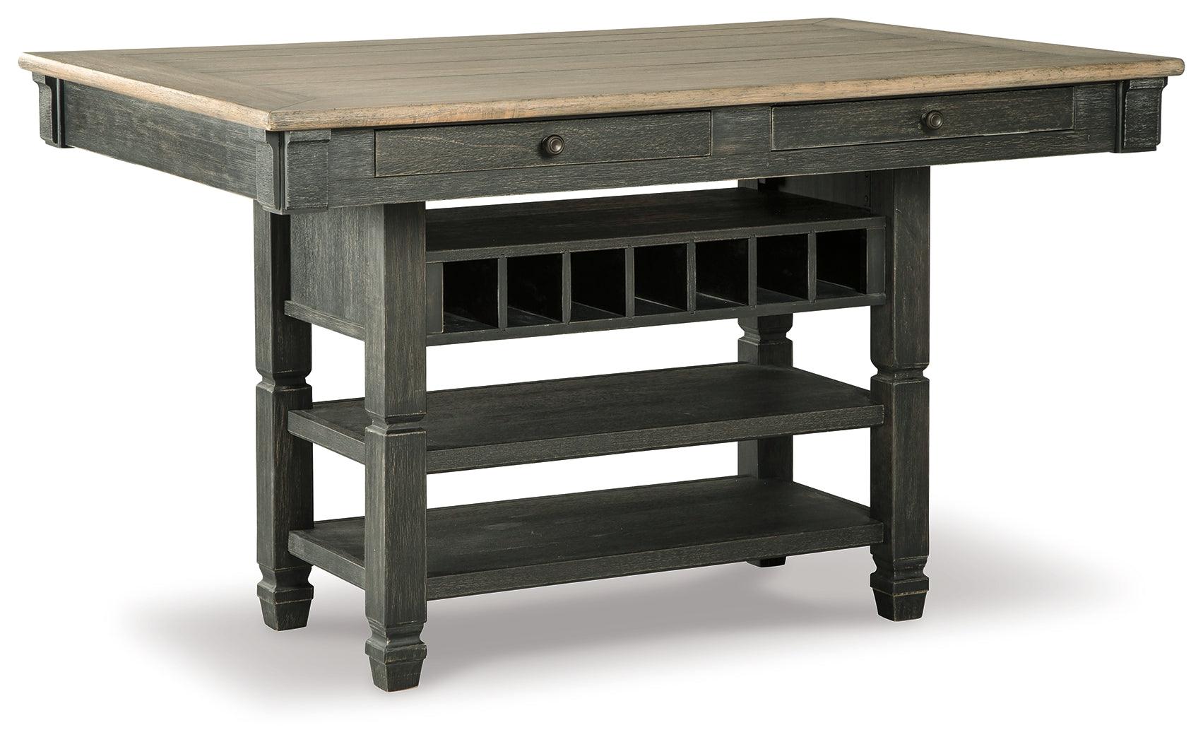 Tyler Black/gray Creek Counter Height Dining Table And 4 Barstools - Ella Furniture