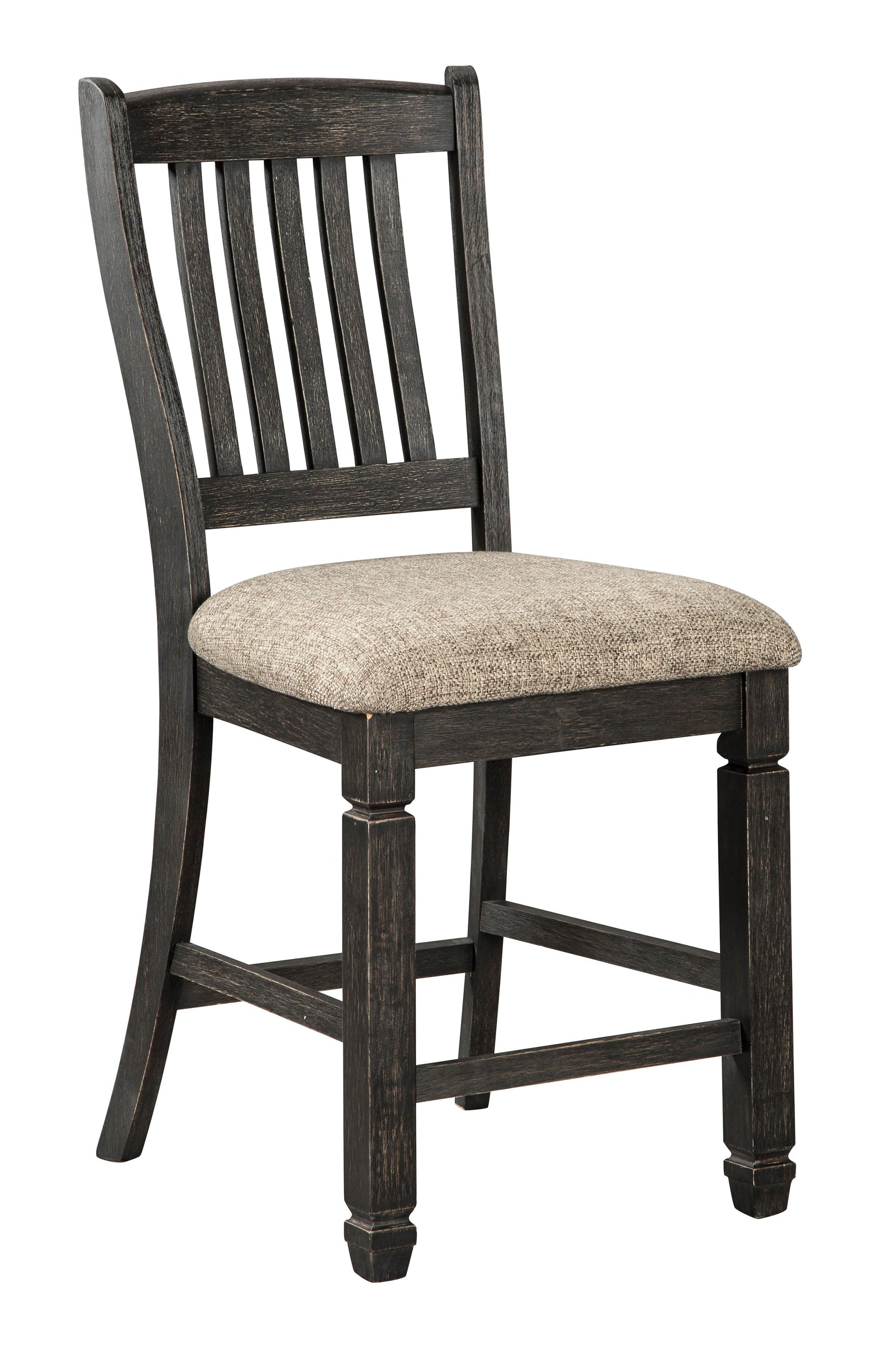 Tyler Black/grayish Brown Creek 2-Piece Bar Stool - Ella Furniture