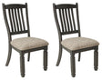 Tyler Black/grayish Brown Creek 2-Piece Dining Room Chair - Ella Furniture