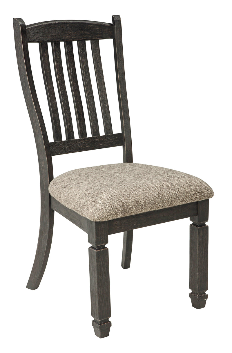 Tyler Black/grayish Brown Creek 2-Piece Dining Room Chair - Ella Furniture