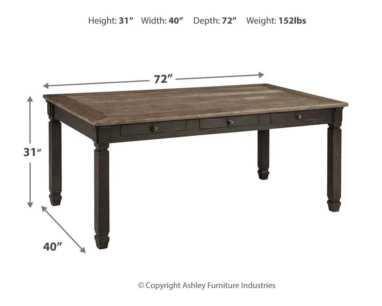 Tyler Creek Black/gray Rectangular Dining Room Set - Ella Furniture