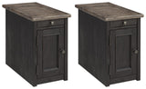 Tyler Grayish Brown/black Creek 2 End Tables PKG008543 - T736-7 | T736-7 - Ella Furniture