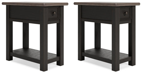 Tyler Grayish Brown/black Creek 2 End Tables PKG010343 - T736-107 | T736-107 - Ella Furniture