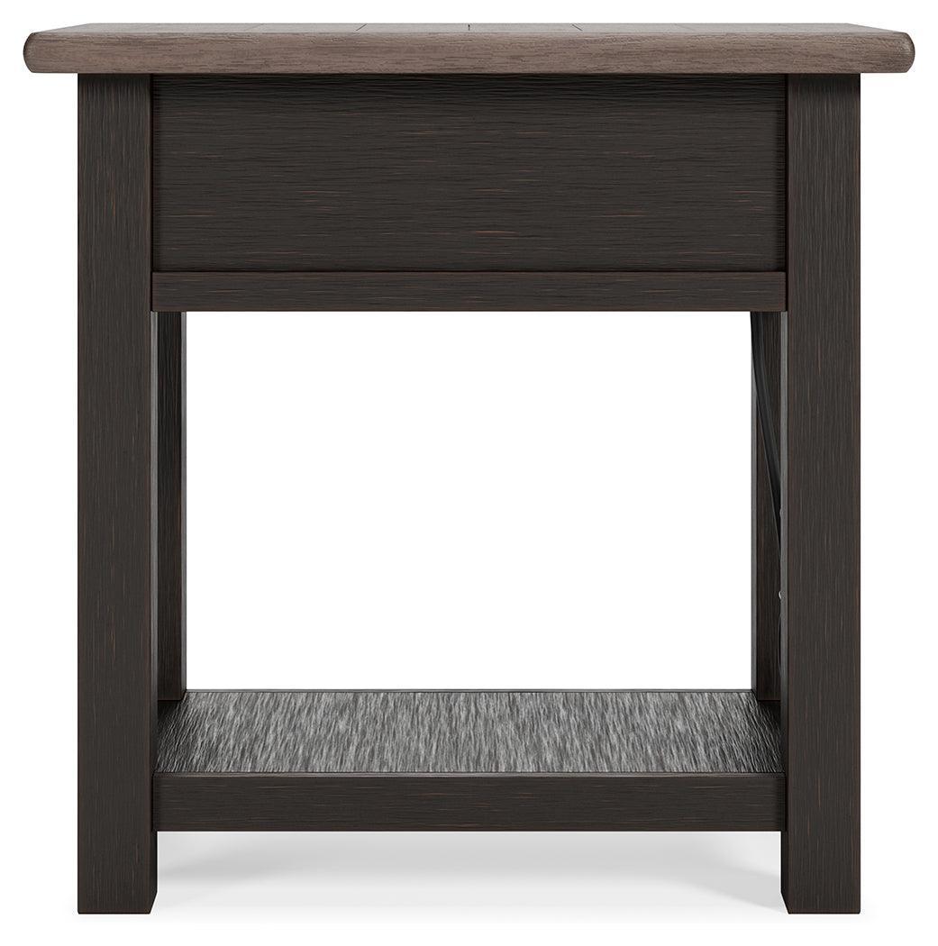 Tyler Grayish Brown/black Creek 2 End Tables PKG010343 - T736-107 | T736-107 - Ella Furniture