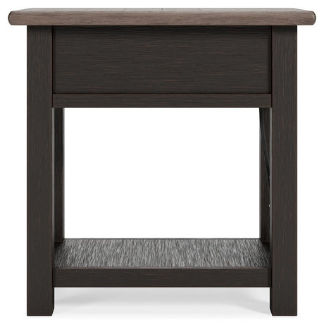 Tyler Grayish Brown/black Creek 2 End Tables PKG010343 - T736-107 | T736-107 - Ella Furniture