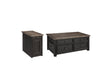 Tyler Grayish Brown/black Creek Coffee Table With 1 End Table PKG010345 - T736-20 | T736-107 - Ella Furniture
