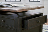 Tyler Grayish Brown/black Creek Coffee Table With 2 End Tables PKG008568 - T736-20 | T736-7 | T736-7 - Ella Furniture