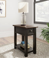 Tyler Grayish Brown/black Creek Coffee Table With 2 End Tables PKG010344 - T736-20 | T736-107 | T736-107 - Ella Furniture