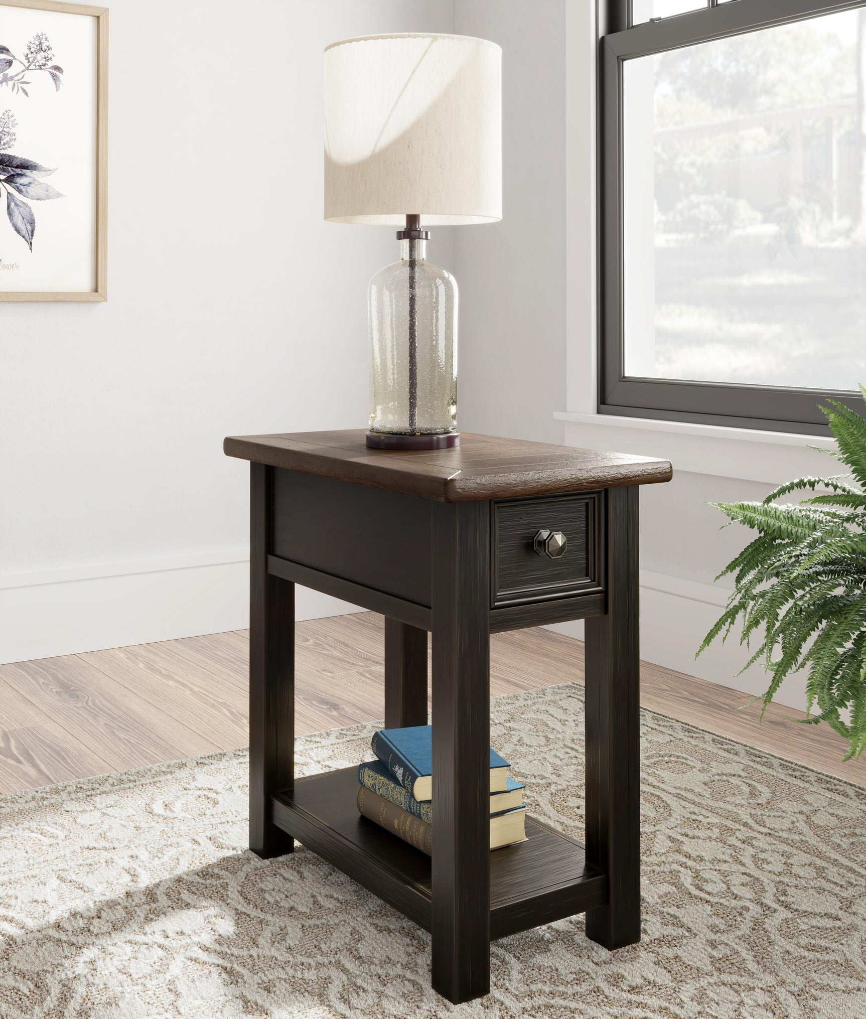 Tyler Grayish Brown/black Creek Coffee Table With 2 End Tables PKG010344 - T736-20 | T736-107 | T736-107 - Ella Furniture