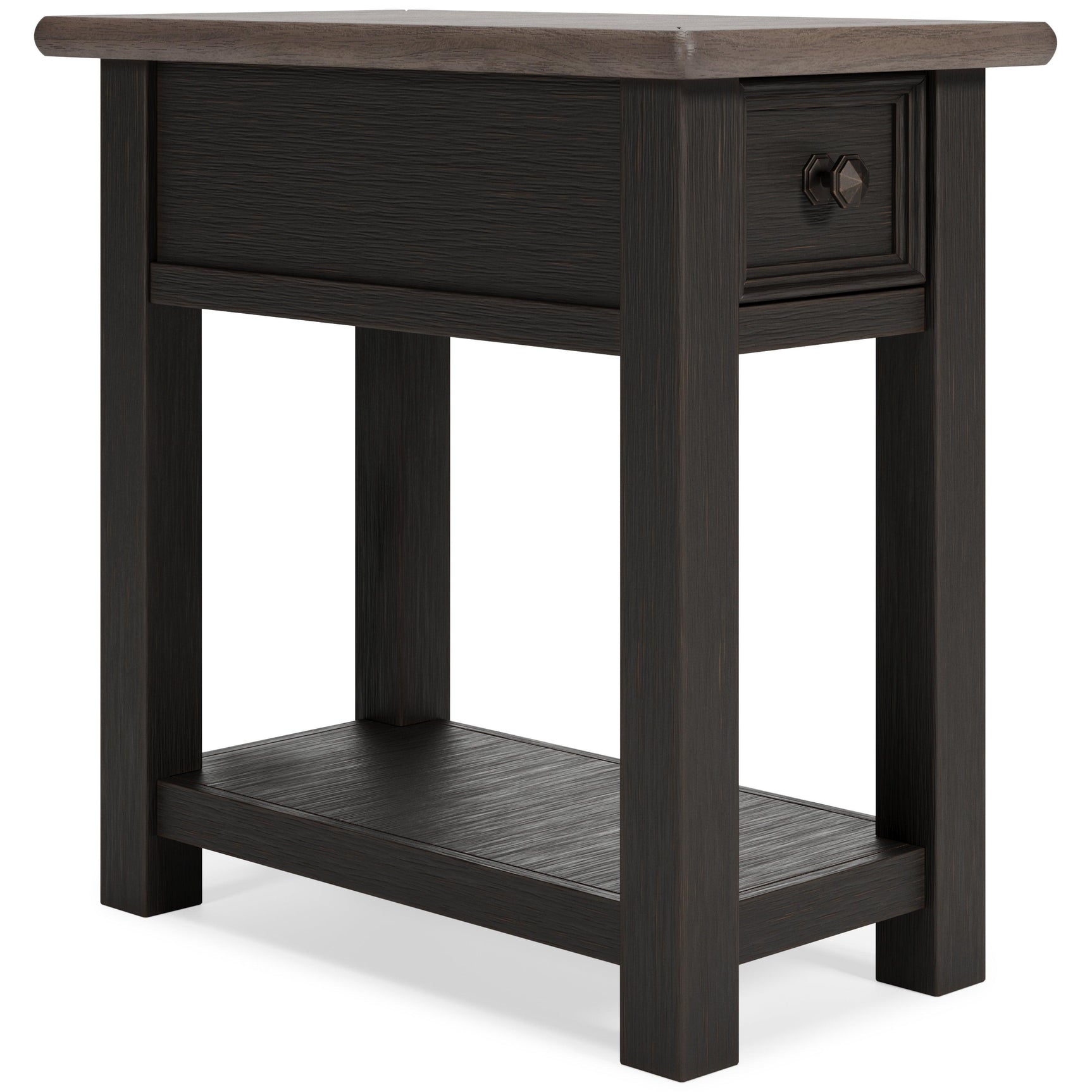 Tyler Grayish Brown/black Creek Coffee Table With 2 End Tables PKG010344 - T736-20 | T736-107 | T736-107 - Ella Furniture