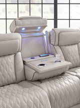 U271-05 Power Reclining Set (Genuine Leather + Air Massage) - Ella Furniture