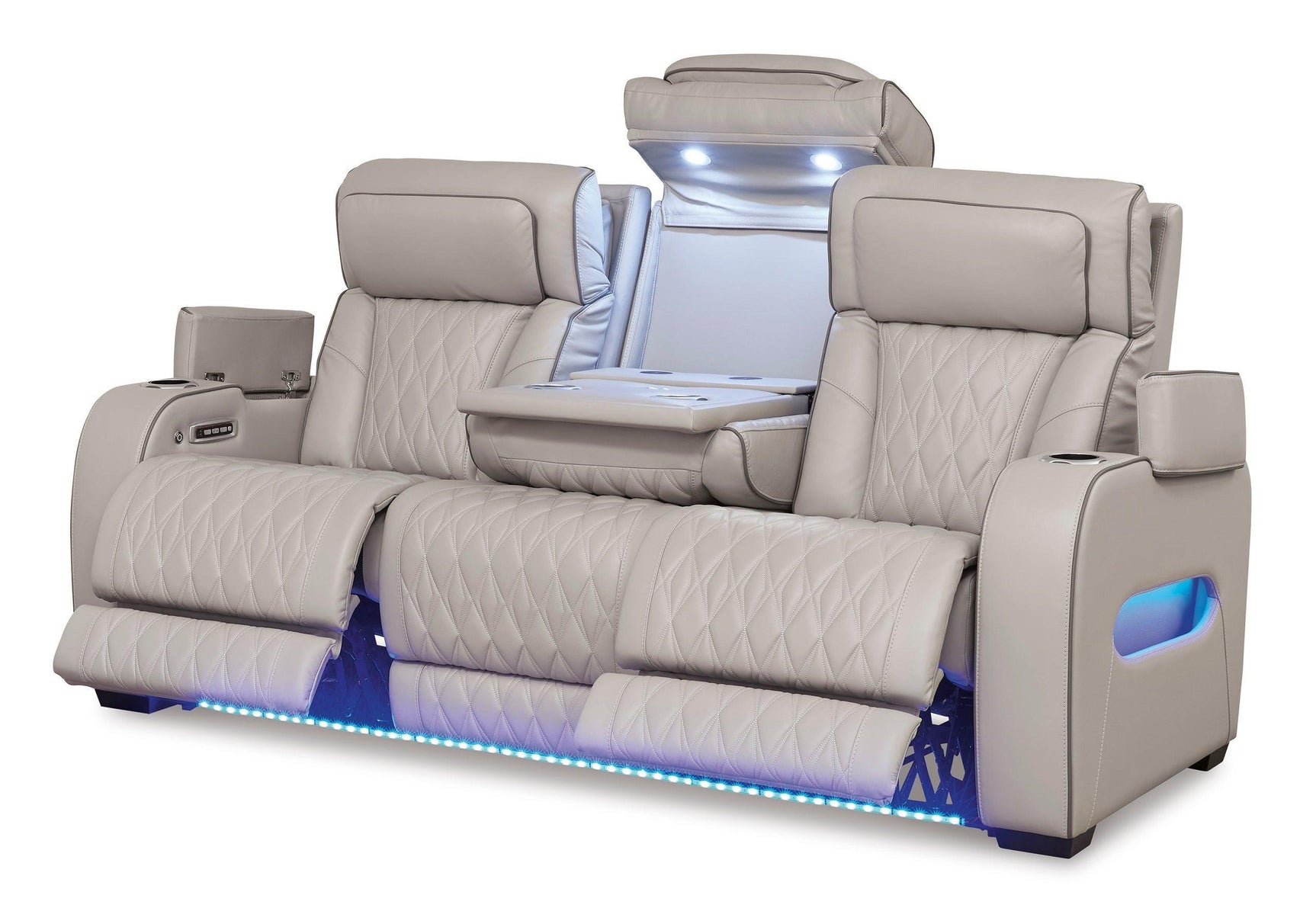 U271-05 Power Reclining Set (Genuine Leather + Air Massage) - Ella Furniture