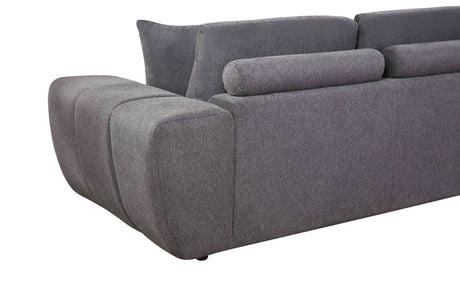 Uptown Grey 2-Piece Sectional Sofa view 4