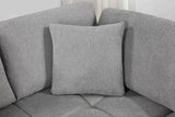 Uptown Light Grey 2-Piece Sectional Sofa view 3