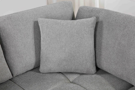 Uptown Light Grey 2-Piece Sectional Sofa view 3