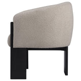 Valdez Boucle Upholstered Barrel Back Accent Chair Beige 903165 - Ella Furniture