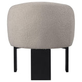 Valdez Boucle Upholstered Barrel Back Accent Chair Beige 903165 - Ella Furniture
