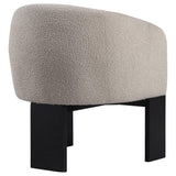 Valdez Boucle Upholstered Barrel Back Accent Chair Beige 903165 - Ella Furniture
