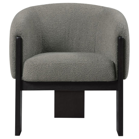 Valdez Boucle Upholstered Barrel Back Accent Chair Brown 903166 - Ella Furniture