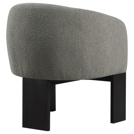 Valdez Boucle Upholstered Barrel Back Accent Chair Brown 903166 - Ella Furniture