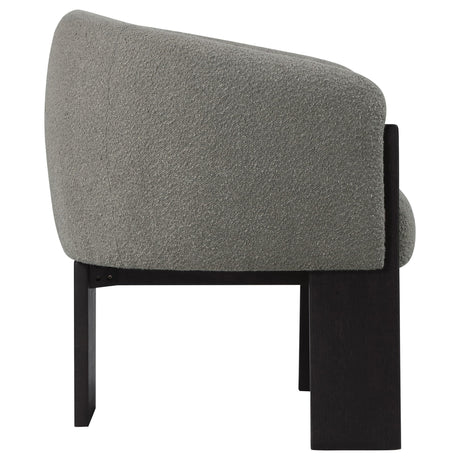 Valdez Boucle Upholstered Barrel Back Accent Chair Brown 903166 - Ella Furniture