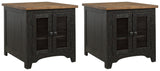 Valebeck Black/brown 2 End Tables PKG008529 - T468-3 | T468-3 - Ella Furniture