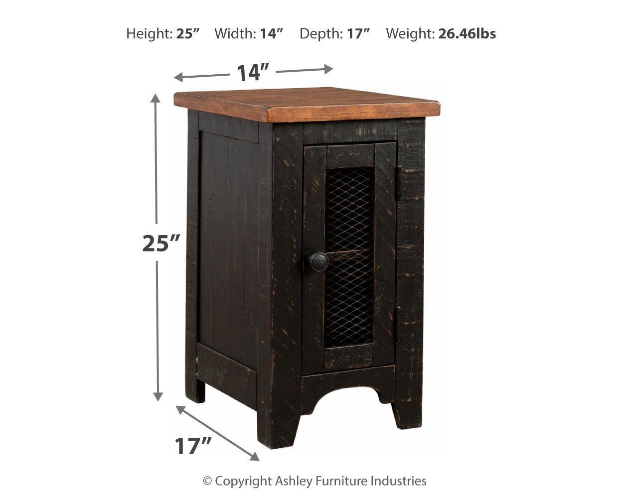 Valebeck Black/brown Coffee Table With 1 End Table - Ella Furniture